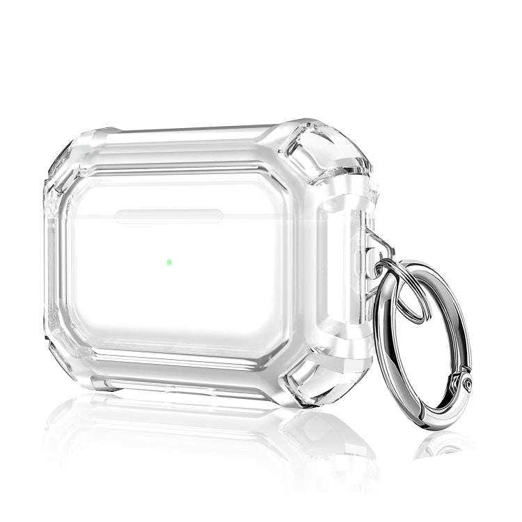 Four Corners Anti-fall Wireless Earphone Dual-color PC Protective Case with Hook, For AirPods 1/2...