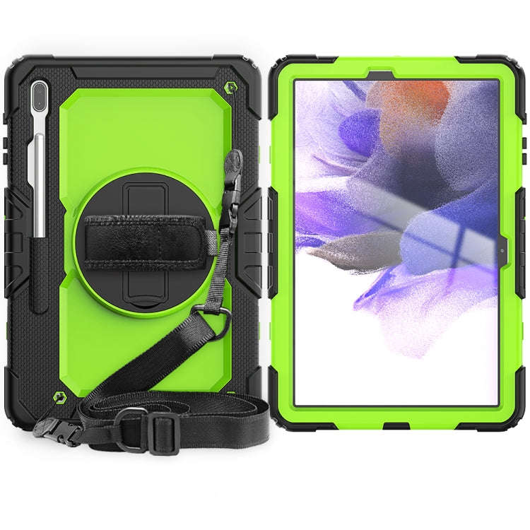 Shockproof Colorful Silicone + PC Protective Case with Holder & Shoulder Strap & Hand Strap & Pen...