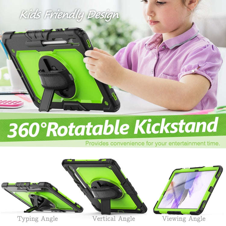 Shockproof Colorful Silicone + PC Protective Case with Holder & Shoulder Strap & Hand Strap & Pen...