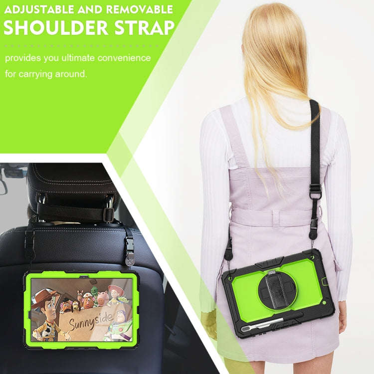 Shockproof Colorful Silicone + PC Protective Case with Holder & Shoulder Strap & Hand Strap & Pen...