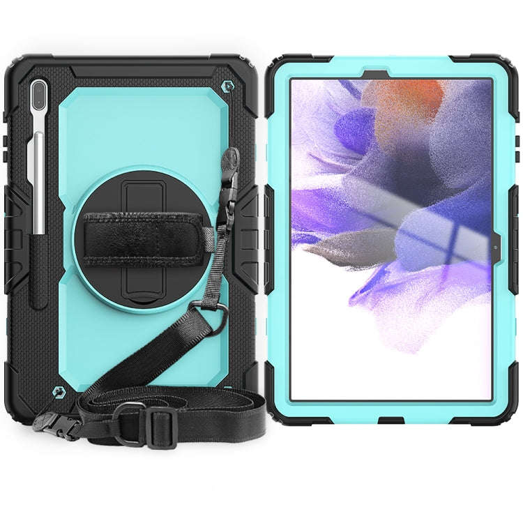 Shockproof Colorful Silicone + PC Protective Case with Holder & Shoulder Strap & Hand Strap & Pen...