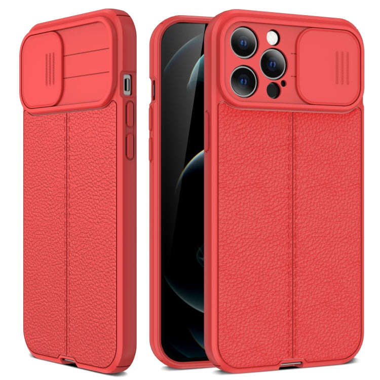 Litchi Texture Sliding Camshield TPU Protective Case, For iPhone 11, For iPhone 11 Pro, For iPhon...