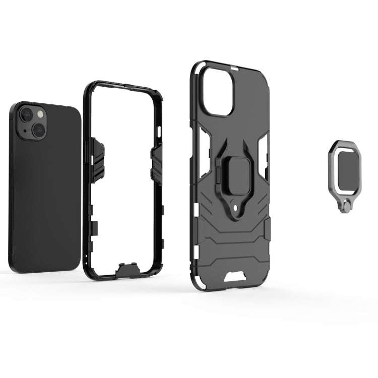 Shockproof PC + TPU Protective Case with Magnetic Ring Holder, For iPhone 13, For iPhone 13 Pro, ...