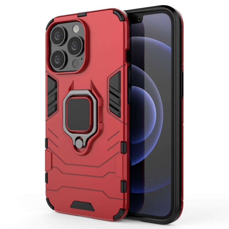 Shockproof PC + TPU Protective Case with Magnetic Ring Holder, For iPhone 13, For iPhone 13 Pro, ...