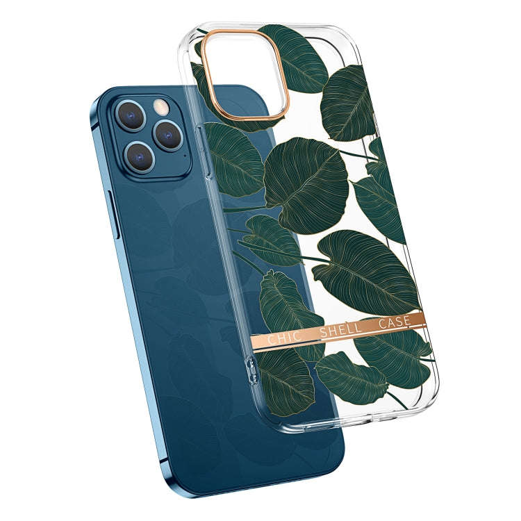 High Translucent Electroplating Flower Pattern TPU + PC Shockproof Case, For iPhone 11 Pro, For i...