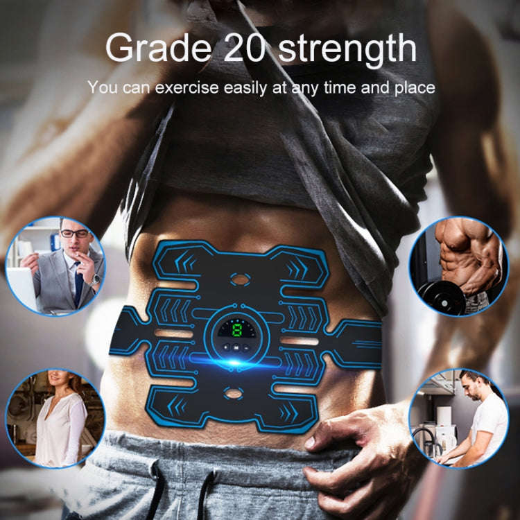 Q88Q USB Charging Abdominal Muscle Sticker Abdominal Muscle Trainer with LED Digital Display, Sin...
