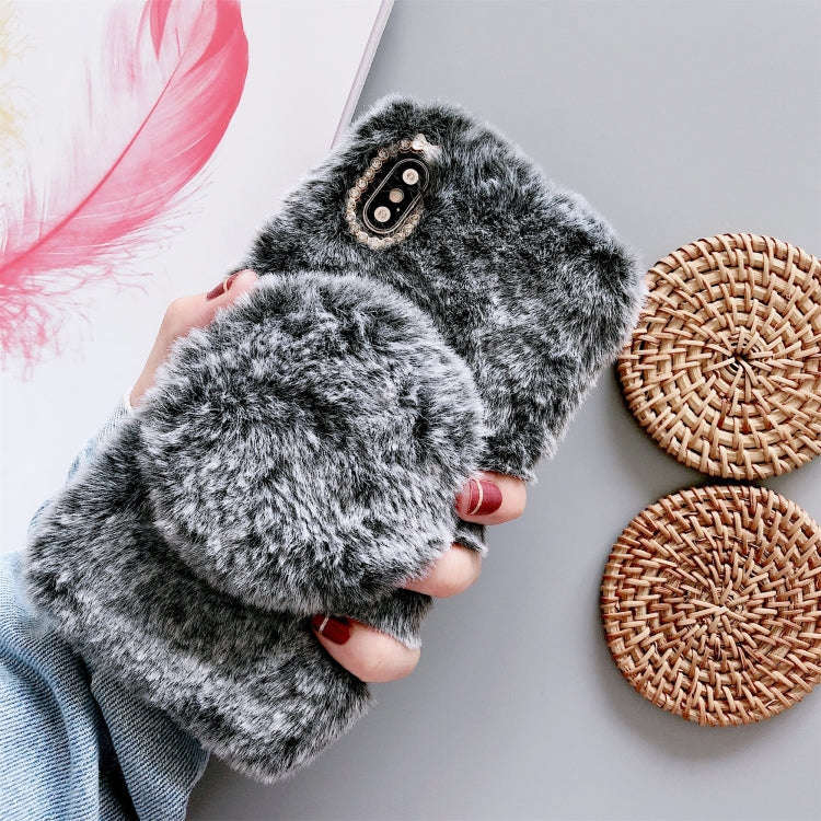 Plush Phone Protect Case with Mirror, For iPhone XS Max