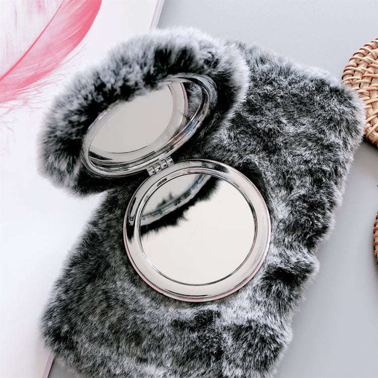 Plush Phone Protect Case with Mirror, For iPhone XS Max