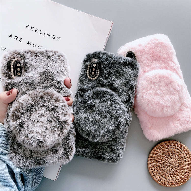 Plush Phone Protect Case with Mirror, For iPhone XS Max