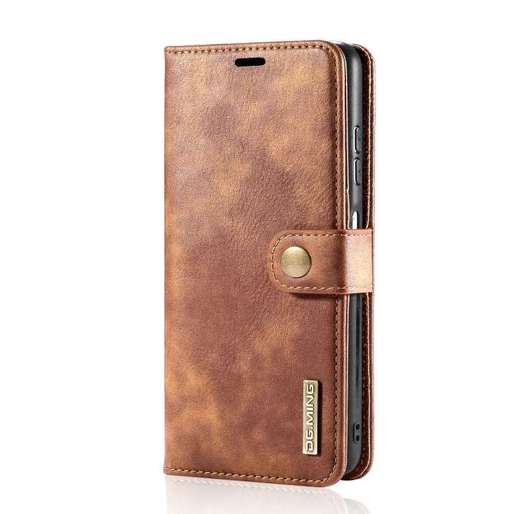 DG.MING Crazy Horse Texture Flip Detachable Magnetic Leather Case with Holder & Card Slots & Wall...