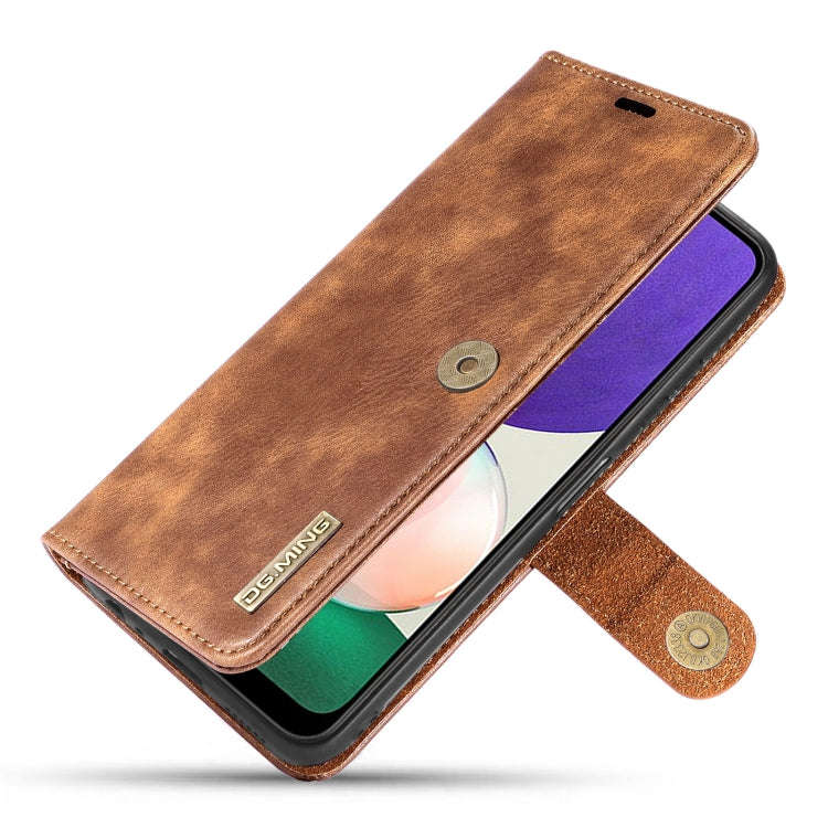 DG.MING Crazy Horse Texture Flip Detachable Magnetic Leather Case with Holder & Card Slots & Wall...