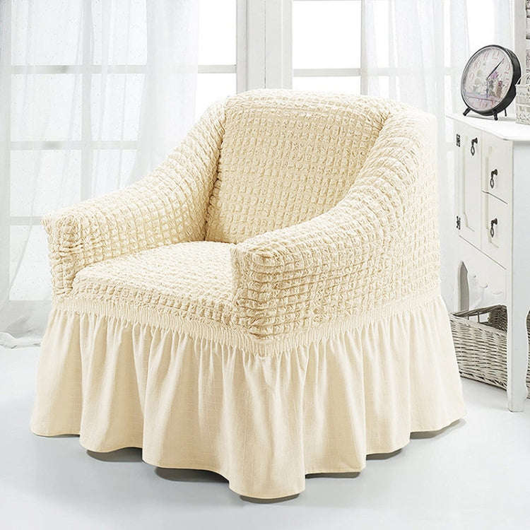 Four Seasons Universal Elastic Full Coverage Skirt Style Sofa Cover, Size: Single S 90-140cm