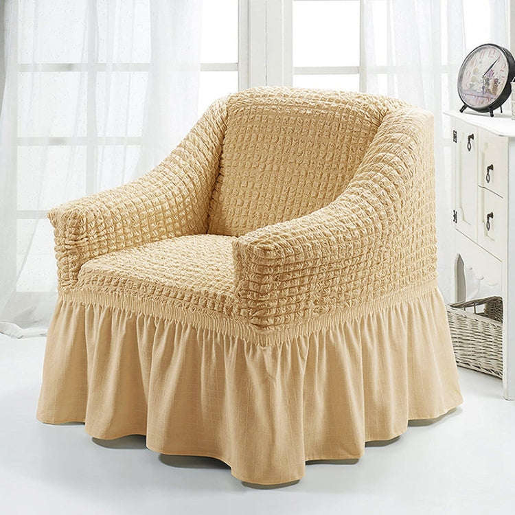 Four Seasons Universal Elastic Full Coverage Skirt Style Sofa Cover, Size: Single S 90-140cm