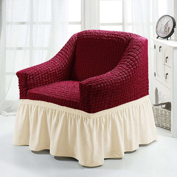 Four Seasons Universal Elastic Full Coverage Skirt Style Sofa Cover, Size: Single S 90-140cm