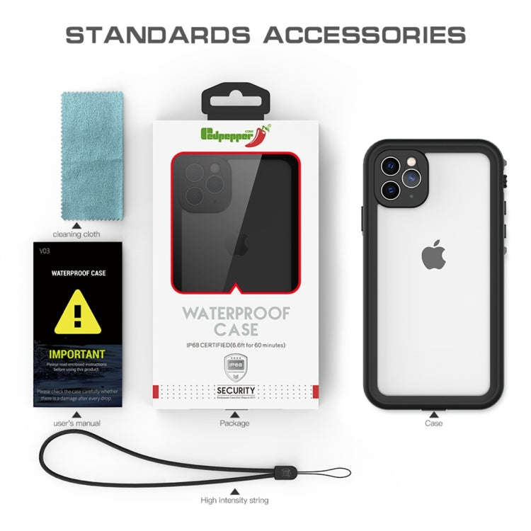 RedPepper Shockproof Waterproof PC + TPU Protective Case, For iPhone 11 Pro Max, For iPhone 11 Pr...