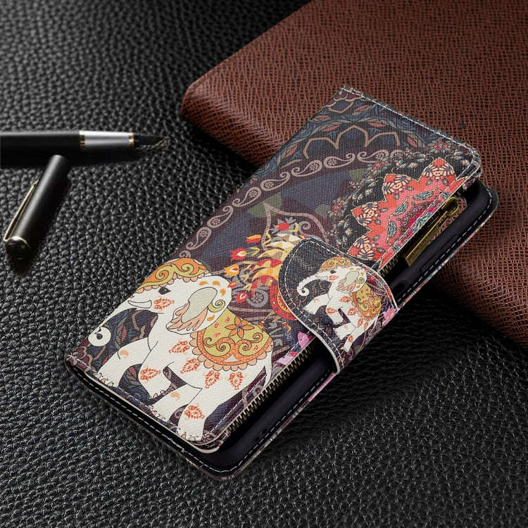 Colored Drawing Pattern Zipper Horizontal Flip Leather Case with Holder & Card Slots & Wallet, Fo...