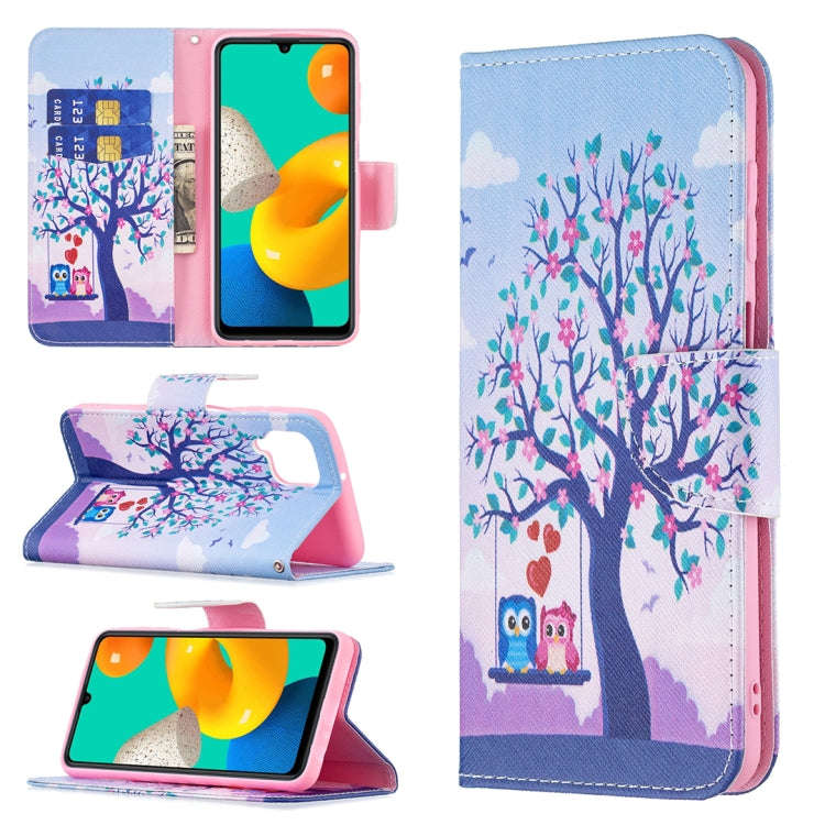Colored Drawing Horizontal Flip Leather Case with Holder & Card Slots & Wallet, For Samsung Galax...