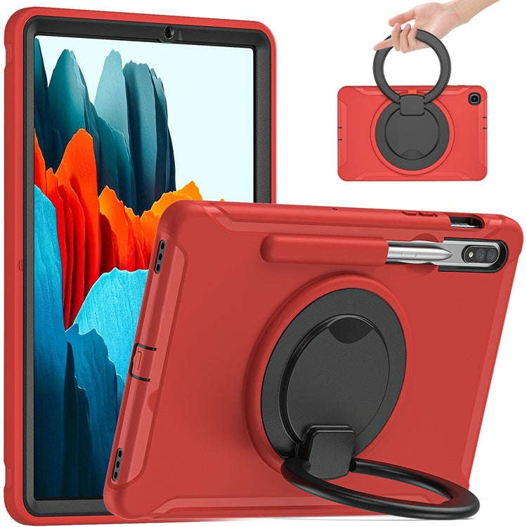 Shockproof TPU + PC Protective Case with 360 Degree Rotation Foldable Handle Grip Holder & Pen Sl...