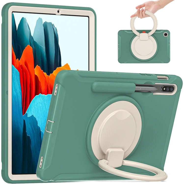 Shockproof TPU + PC Protective Case with 360 Degree Rotation Foldable Handle Grip Holder & Pen Sl...