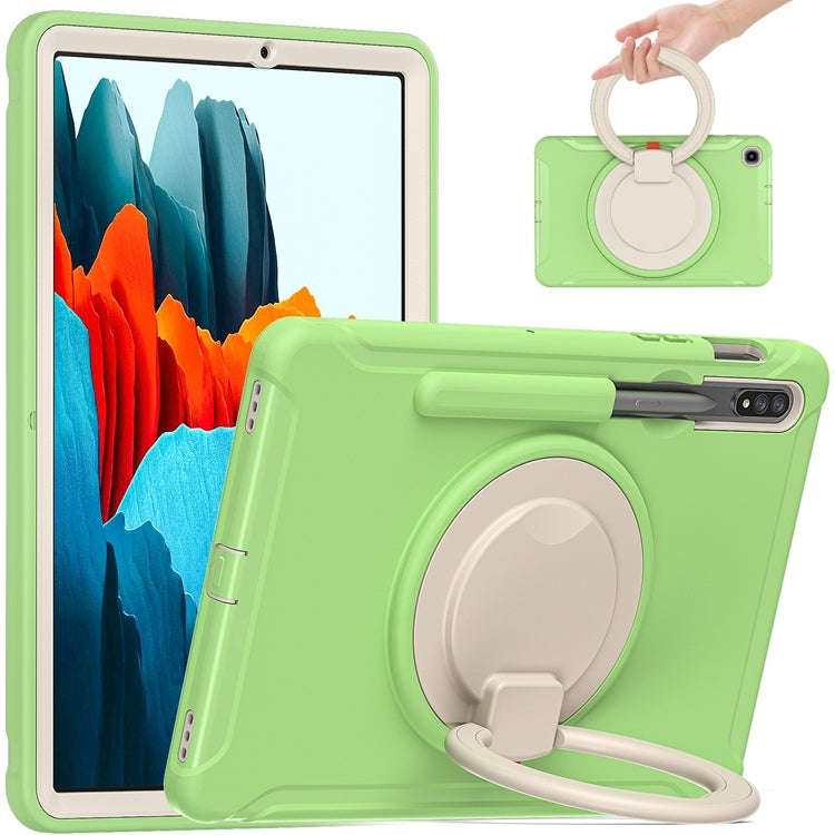 Shockproof TPU + PC Protective Case with 360 Degree Rotation Foldable Handle Grip Holder & Pen Sl...