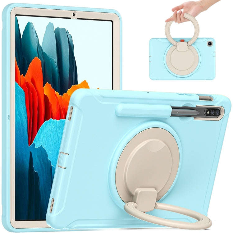 Shockproof TPU + PC Protective Case with 360 Degree Rotation Foldable Handle Grip Holder & Pen Sl...
