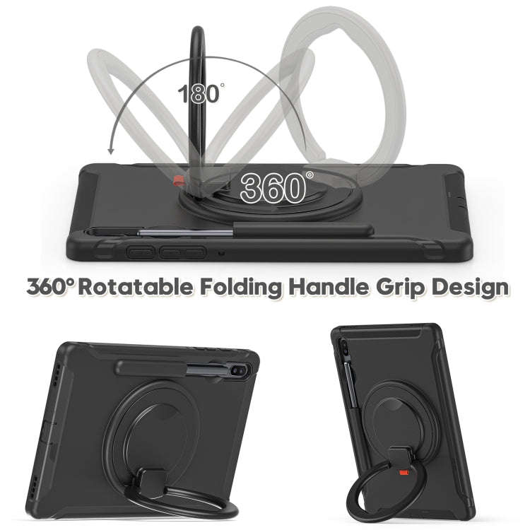 Shockproof TPU + PC Protective Case with 360 Degree Rotation Foldable Handle Grip Holder & Pen Sl...