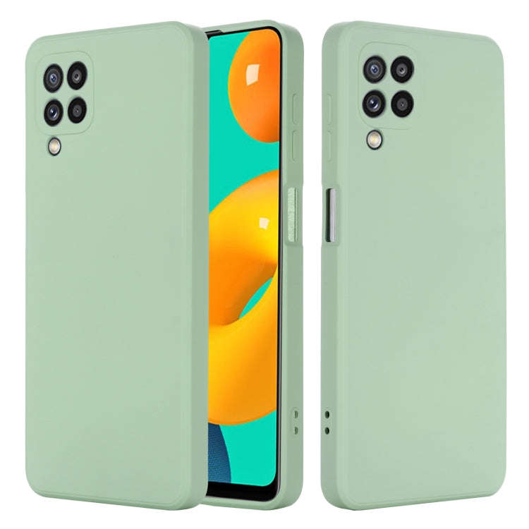 Solid Color Liquid Silicone Dropproof Full Coverage Protective Case, For Samsung Galaxy M32 4G In...