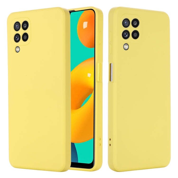 Solid Color Liquid Silicone Dropproof Full Coverage Protective Case, For Samsung Galaxy M32 4G In...