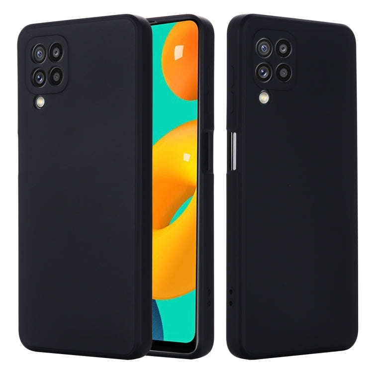 Solid Color Liquid Silicone Dropproof Full Coverage Protective Case, For Samsung Galaxy M32 4G In...