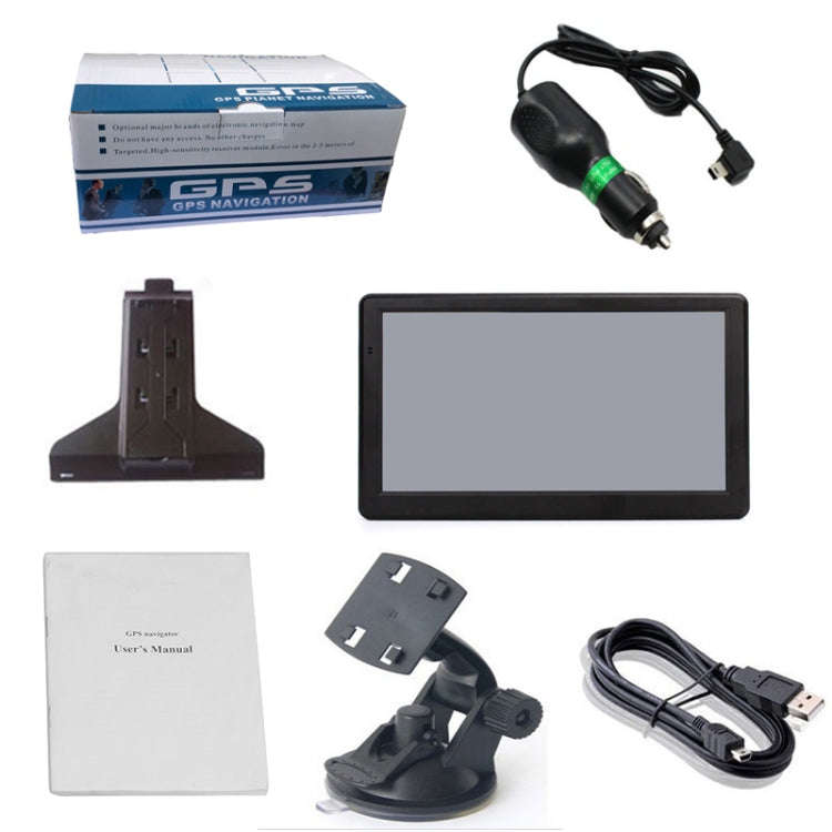 7 inch Car GPS Navigator 8G+256M Capacitive Screen High Configuration, Specification: Russia + Be...