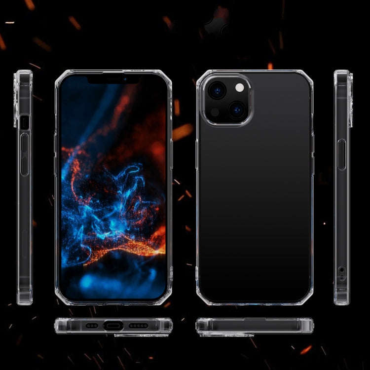 Straight Side Octagonal Transparent Shockproof TPU Protective Case, For iPhone 13 mini, For iPhon...