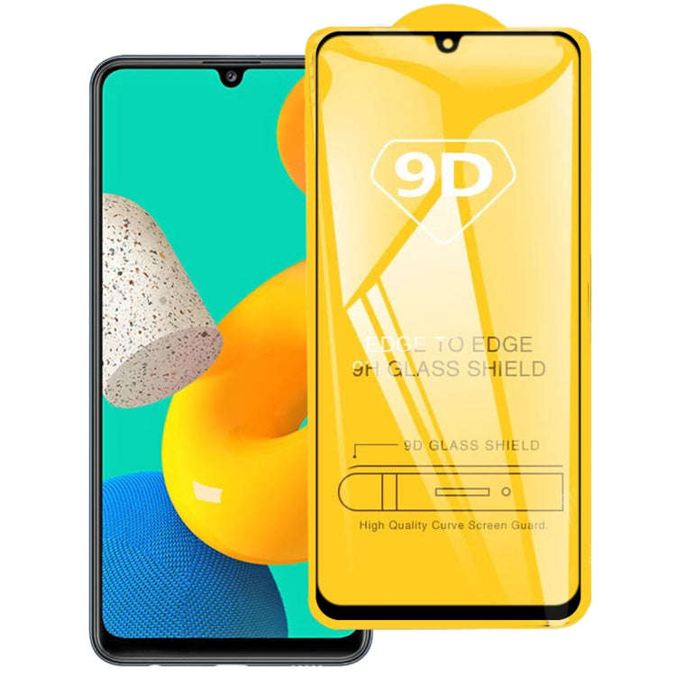9D Full Glue Full Screen Tempered Glass Film, For Samsung Galaxy M32 4G (1 PC)