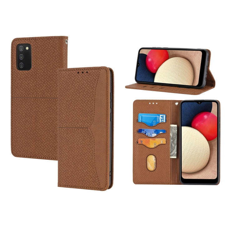 Woven Texture Stitching Magnetic Horizontal Flip PU Leather Case with Holder & Card Slots & Walle...