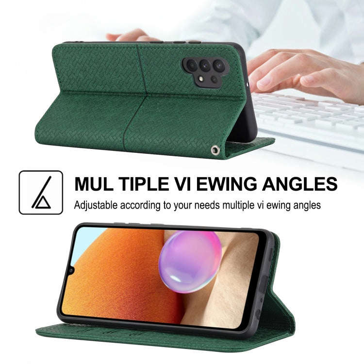 Woven Texture Stitching Magnetic Horizontal Flip PU Leather Case with Holder & Card Slots & Walle...