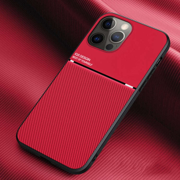 Classic Tilt Strip Grain Magnetic Shockproof PC + TPU Case, For iPhone 13 mini, For iPhone 13, Fo...
