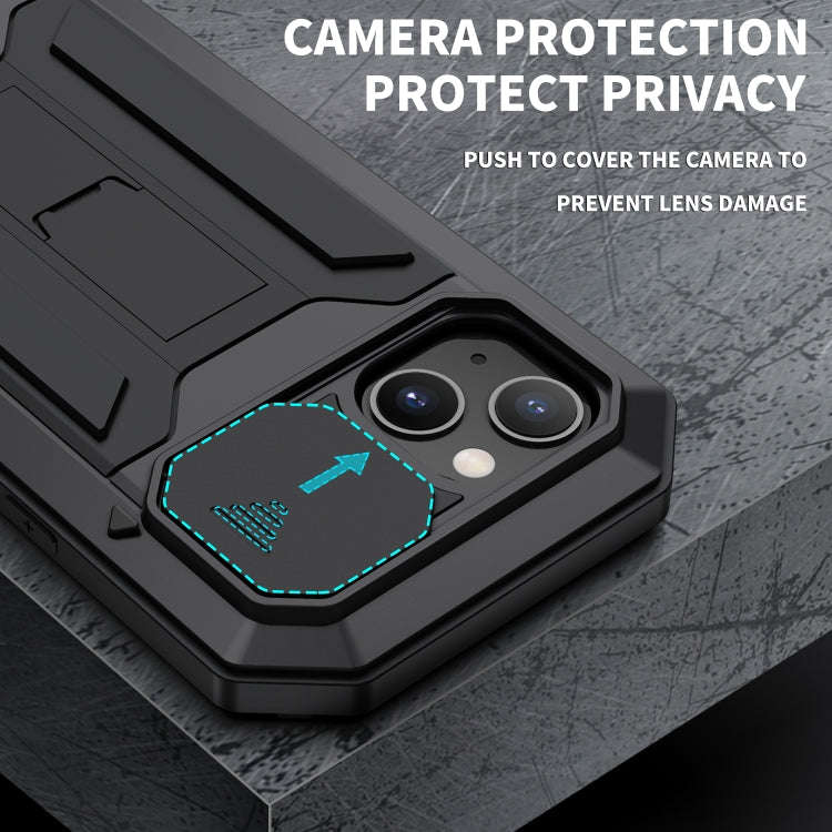 R-JUST Sliding Camera Shockproof Waterproof Dust-proof Metal + Silicone Protective Case with Hold...
