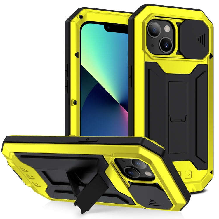 R-JUST Sliding Camera Shockproof Waterproof Dust-proof Metal + Silicone Protective Case with Hold...