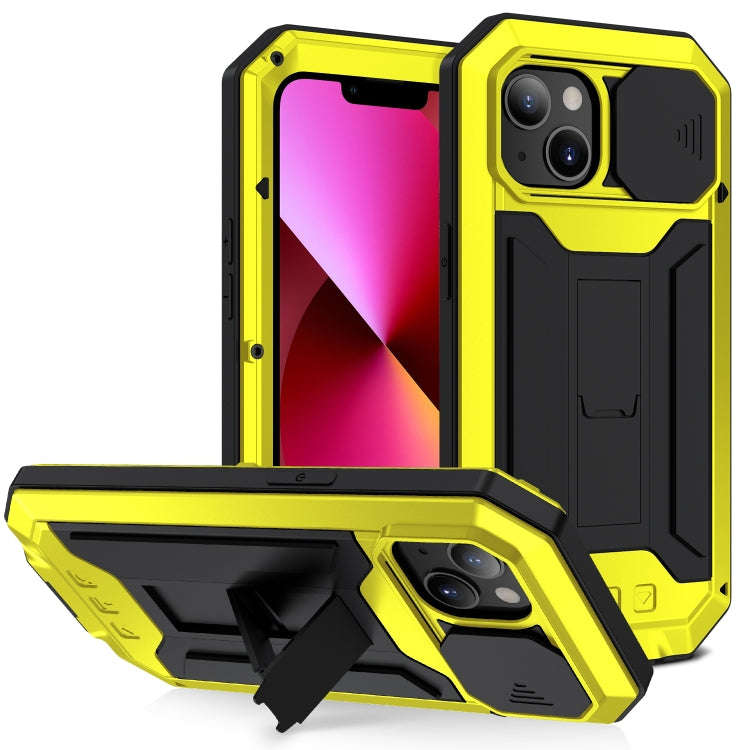 R-JUST Sliding Camera Shockproof Waterproof Dust-proof Metal + Silicone Protective Case with Hold...