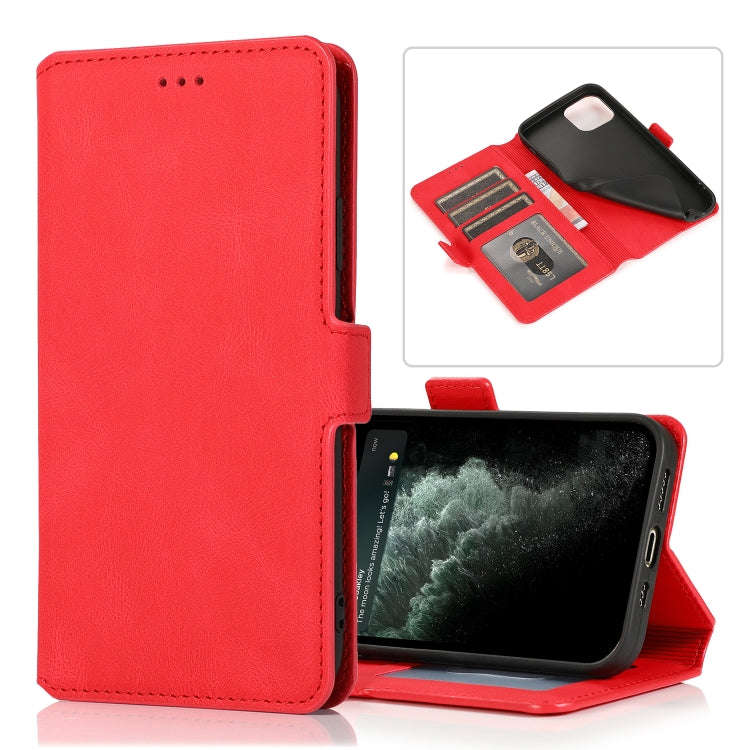 Retro Magnetic Closing Clasp Horizontal Flip Leather Case with Holder & Card Slots & Photo Frame ...