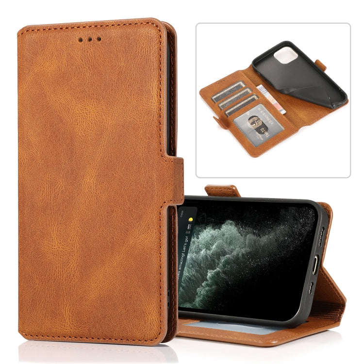 Retro Magnetic Closing Clasp Horizontal Flip Leather Case with Holder & Card Slots & Photo Frame ...