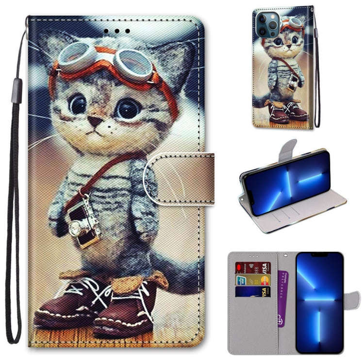 Coloured Drawing Cross Texture Horizontal Flip PU Leather Case with Holder & Card Slots & Wallet ...