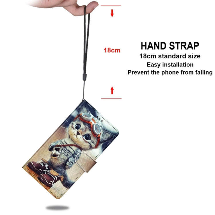 Coloured Drawing Cross Texture Horizontal Flip PU Leather Case with Holder & Card Slots & Wallet ...