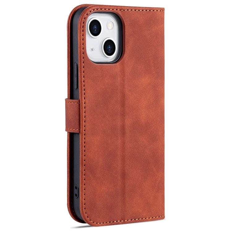 AZNS Skin Feel Calf Texture Horizontal Flip Leather Case with Card Slots & Holder & Wallet, For i...