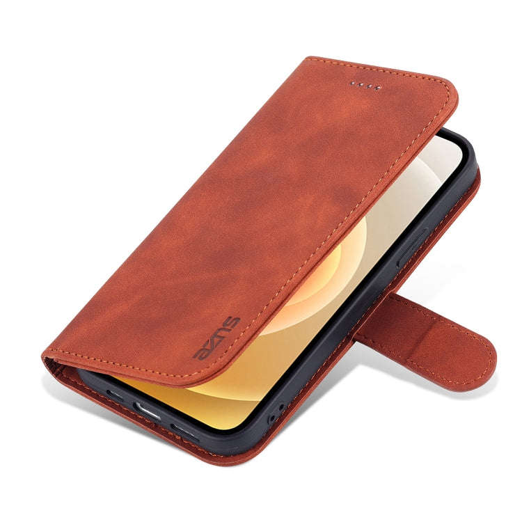 AZNS Skin Feel Calf Texture Horizontal Flip Leather Case with Card Slots & Holder & Wallet, For i...
