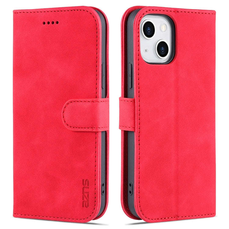 AZNS Skin Feel Calf Texture Horizontal Flip Leather Case with Card Slots & Holder & Wallet, For i...