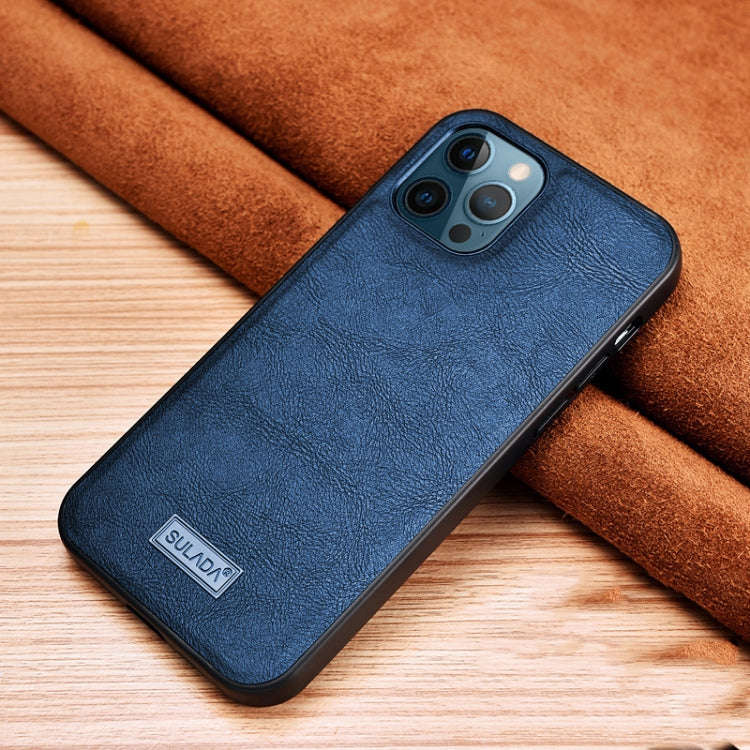 SULADA Shockproof TPU + Handmade Leather Protective Case, For iPhone 13 mini, For iPhone 13, For ...