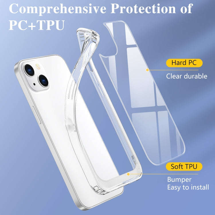 Crystal Clear Shockproof PC + TPU Protective Case, For iPhone 13, For iPhone 13 Pro, For iPhone 1...