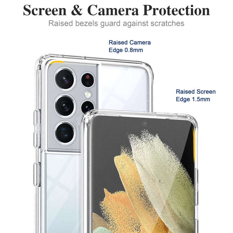 Crystal Clear Shockproof PC + TPU Protective Case, For Samsung Galaxy S21 Ultra 5G
