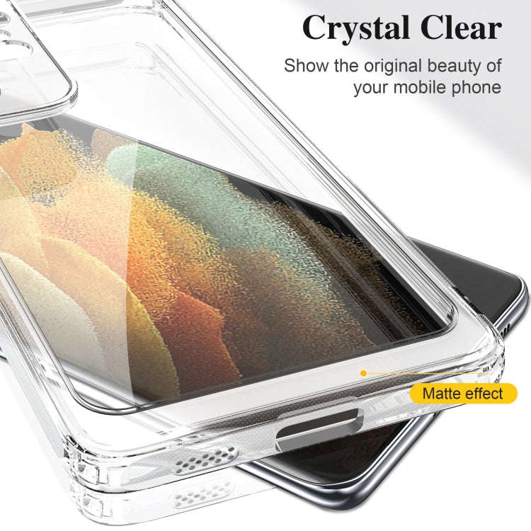 Crystal Clear Shockproof PC + TPU Protective Case, For Samsung Galaxy S21 Ultra 5G