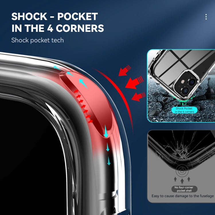 TPU + PC Transparent Shockproof Protective Case, For iPhone 11, For iPhone 11 Pro Max, For iPhone...